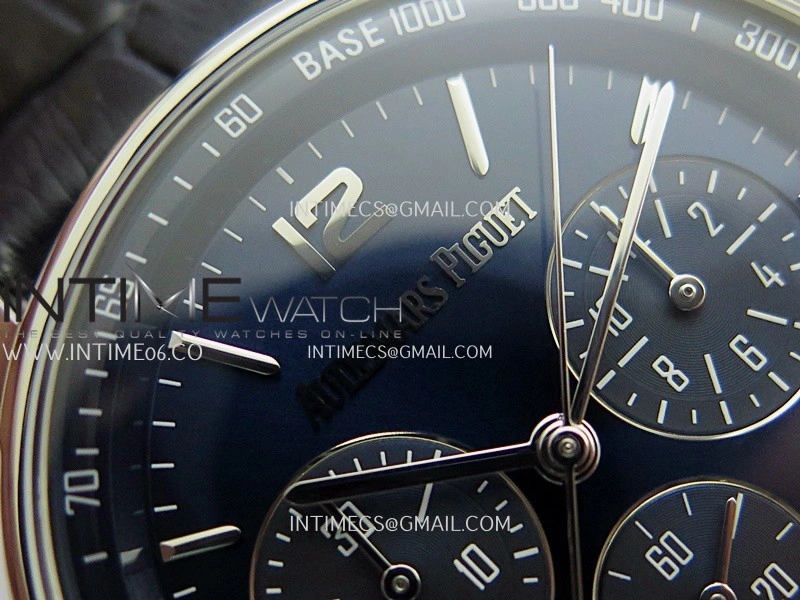 Code 11.59 Chrono 26393 SS APSF 1:1 Best Edition Blue Dial On Black Leather Strap Super Clone SA4401